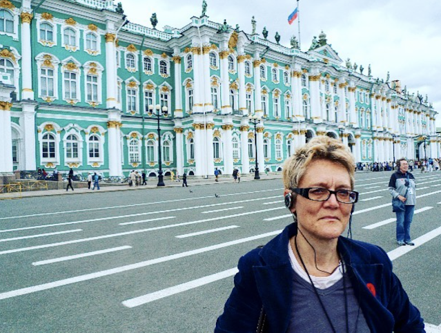 Jag under ett besök i St Petersburg