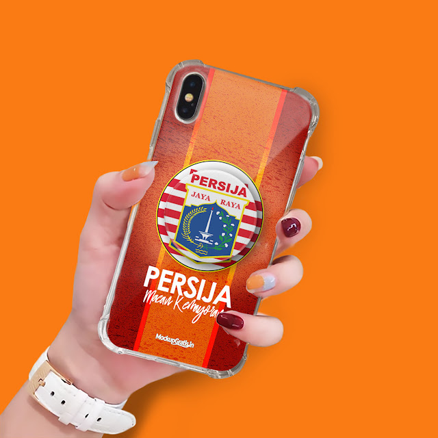 Mockup Case Anticrack iPhone X + Popsocket