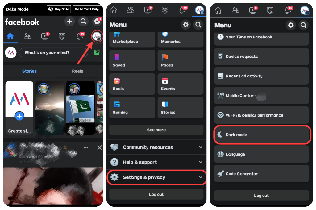 How to Turn on Facebook Dark Mode on Any Device