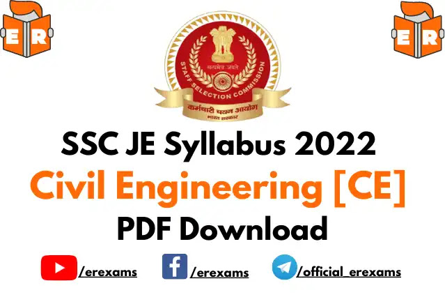 SSC JE Syllabus 2022 for Civil Engineering PDF Download