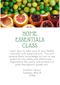 Franklin Public LIbrary: Home Essential Oils Class - May 16