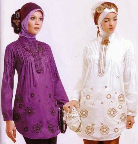 model baju blus muslimah