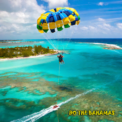 parasail over tropic isea