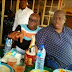 Photos: Fayose & Buruji Kashmu Spotted Enjoying Amala with a bottle of Champagne!
