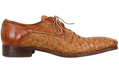 came across these vintage inspired woven leather lace-ups by Harris ...
