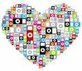 a heart made up of iPods