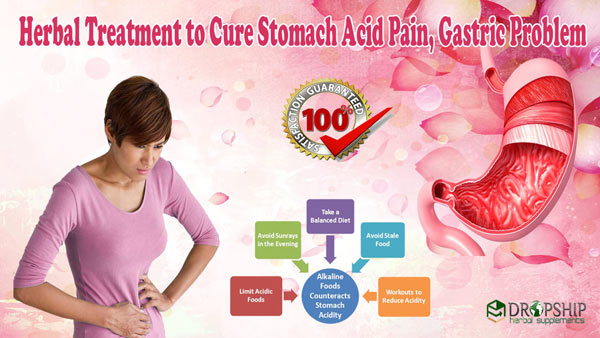 Herbal Treatment to Cure Stomach Acid Pain