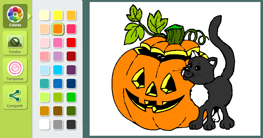 http://fiestas.dibujos.net/halloween/calabaza-y-gato.html