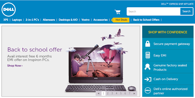 www.compuindia.com - Dell Back to School Offer Laptop and Desktop Computer for Rs 1