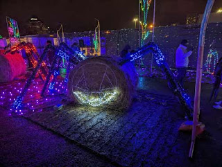 Spider Bale Of Hay Scarborough Town Centre Halloween Nights Of Lights.