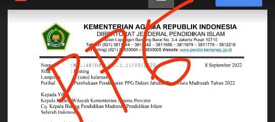 Pembukaan Pendaftaran PPG Dalam Jabatan Guru Madrasah (Batch 3) Tahun 2022