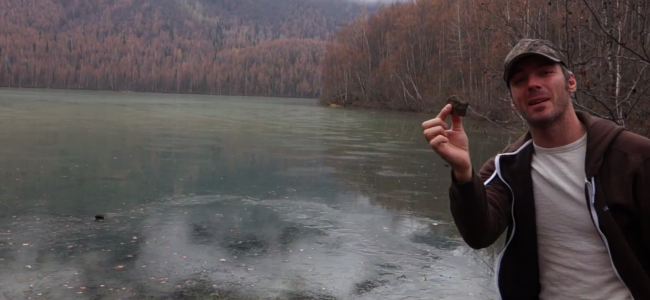 This Guy Threw A Rock Into A Frozen Lake. You MUST Hear The Bizarre Sound It Made.