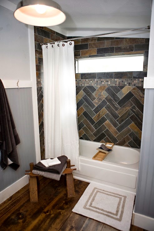 Slate Tile Bathroom