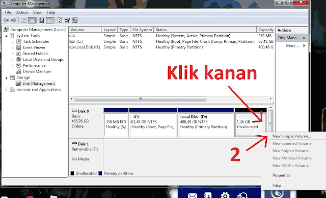 Cara Mudah Membuat Partisi di Windows 7 & 8 Tanpa Instal Ulang