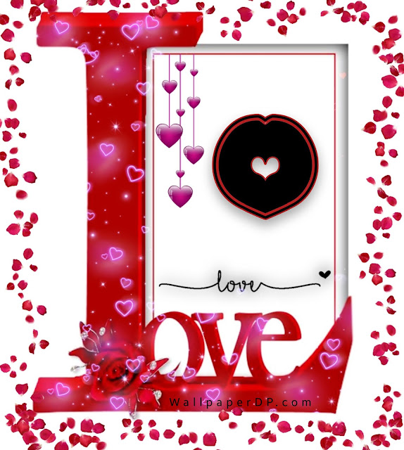 Beautiful Love Frame Unique Design A to Z alphabets Dpz