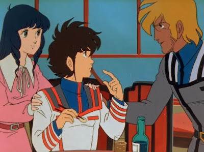 Roy tells Hikaru that he's joining the next mission, in a scene that was cut from Robotech.