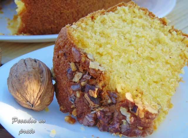 Receita de Bolo de abobora com nozes