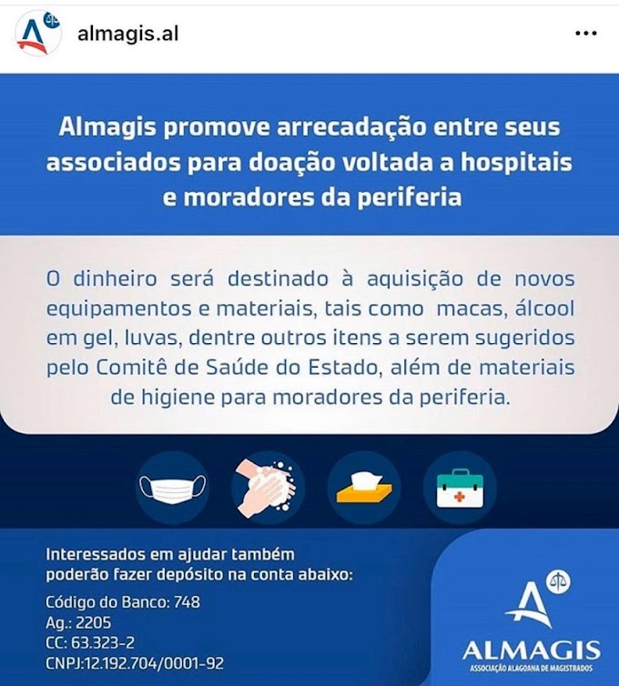Almagis promove arrecadação para doação voltada a hospitais e moradores da periferia
