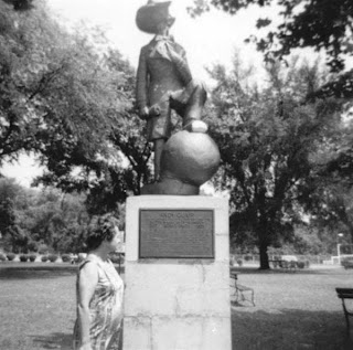 Andy Gump Statue circa 1965