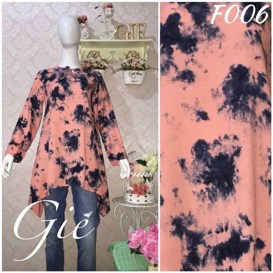  Baju  Atasan Wanita Tunic Tie  Dye  Felice Atasan Modis 