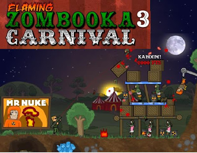 Flaming Zombooka 3 Carnival walkthrough.