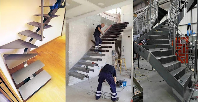50 meilleur conception construction d'escaliers en acier fer