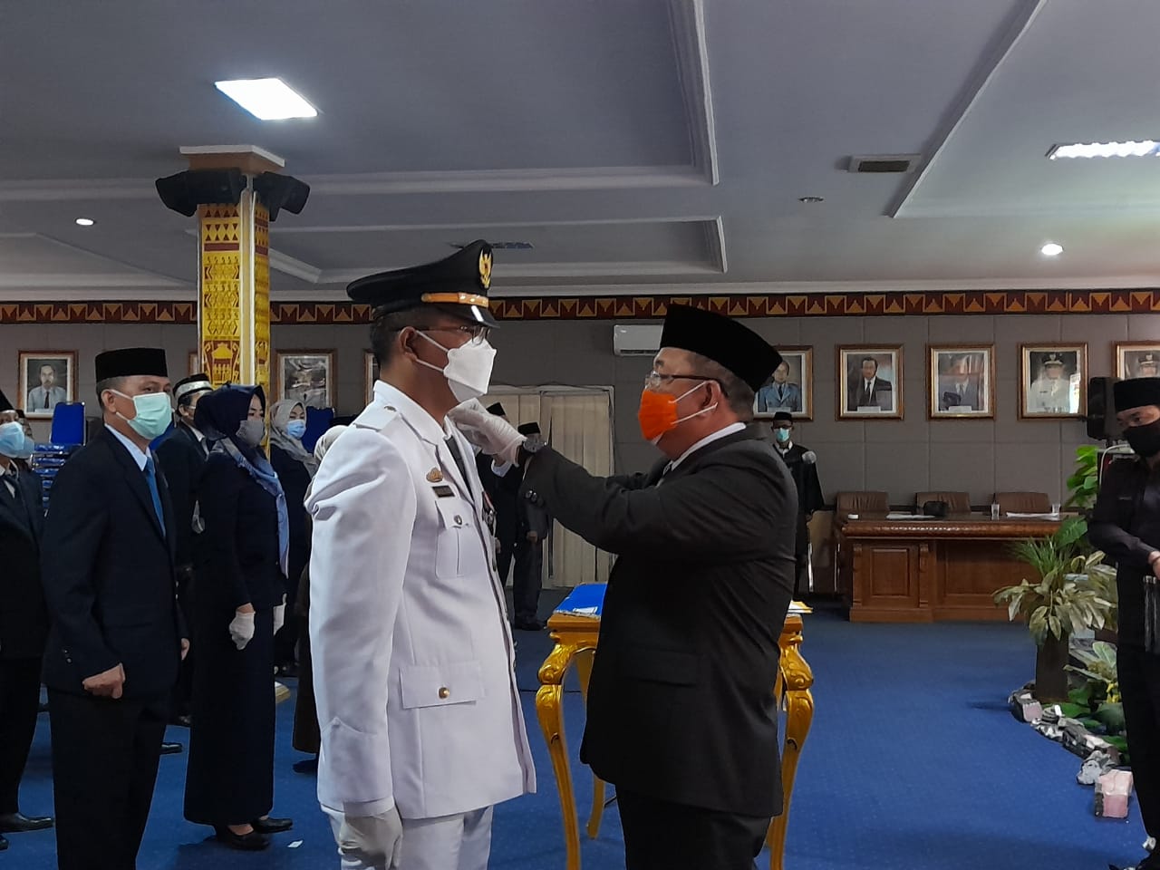  Drs.H Lekok.MM Mewakili Bupati Lampung Utara.Menghadiri Pelantikan Pejabat Administrator.Eselon 11A.111B