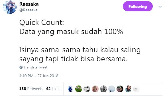 10 Meme Lucu 'Quick Count' Ini Bikin Gagal Move On