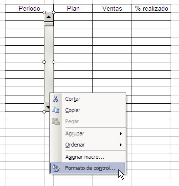 formulario del formato del control