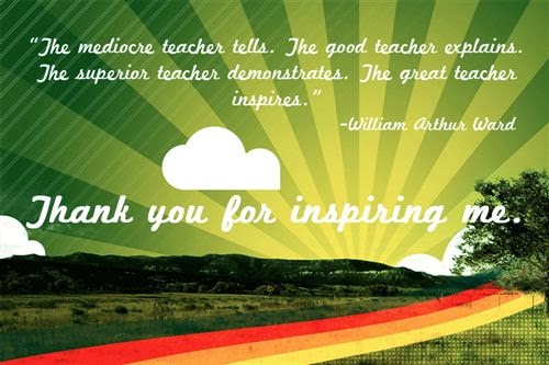 Inspirational Teacher Quotes Thank You. QuotesGram
