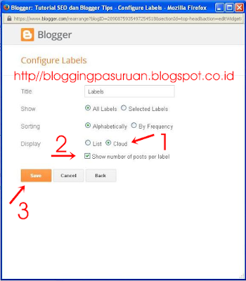 Cara Modifikasi Widget LABEL ( cloud ) Responsive Blogger