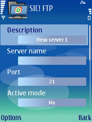 SIC FTP Client for S60 3rd Edition Devices