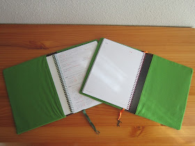 funda cuaderno, agenda escolar, costura