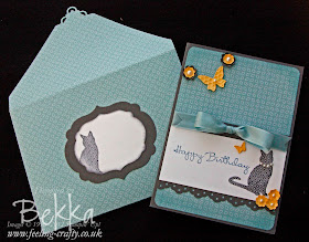 Stampin' Up! Patterned Pets Birthday Card for a Cat Lover by Bekka Prideaux www.feeling-crafty.co.uk