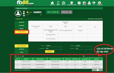 Tra Cứu Lịch Sử Để Chắc Chắn Đã Rút Tiền Thành Công Tại FB88.club