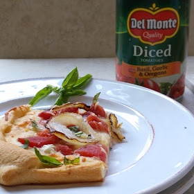 This is a quick and easy recipe for a Tasty Tomato Tart! #Stockupondelmonte #Albertsons ad