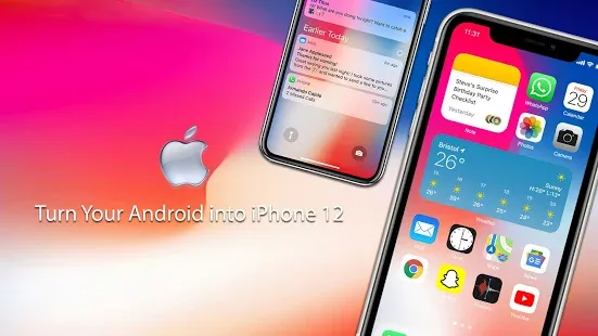 تنزيل Launcher iPhone  تطبيق iPhone 12 launcher لنظام الاندرويد