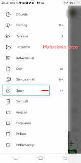 cara cek Spam Mahasiswa Excel