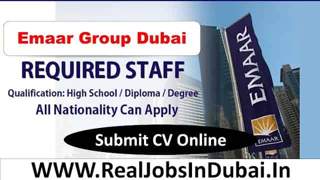 Emaar Hiring Staff In Dubai  UAE