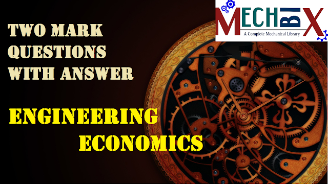 Engineering economics two marks