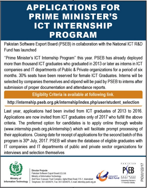 Prime Minister’s National Internship Program 2017