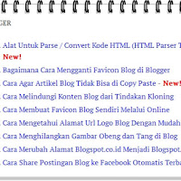 Cara Membuat Sitemap atau Daftar Isi di Blog (Blogger)