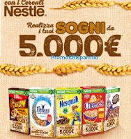 Logo Concorso ''Realizza i tuoi sogni da 5.000€'' con i Cereali Nestlé