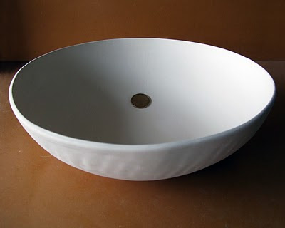 Image of large bisqued clay bowl