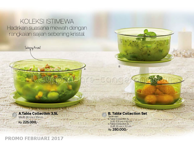 Table Collectionn Tupperware Promo Februari 2017