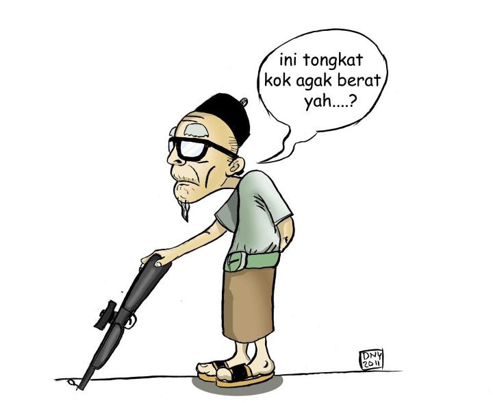 cartoonation Tongkat barunya kakek