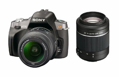 Sony Alpha A330Y 10.2 MP Digital SLR Camera with  Super SteadyShot INSIDE Image Stabilization and 18-55mm and 55-200mm Lenses