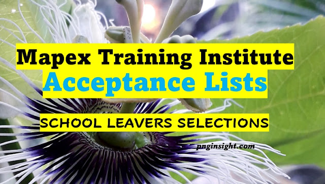 Mapex Training Institute Selection List 2023