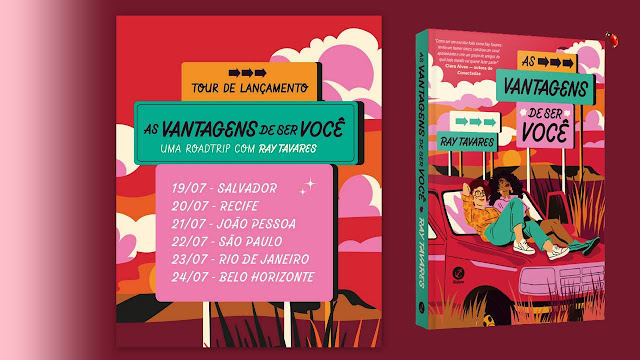 “As Vantagens de Ser Você” durante a Bienal do Livro de SP, a escritora Ray Tavares, seu livro e Ana Menezes, a protagonista da obra, pegam a estrada e preparam uma turnê de lançamento .
