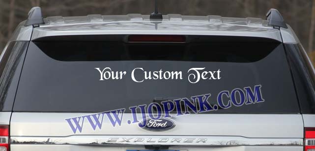  Stiker  Mobil  Nama  Tulisan Custom Ijopink